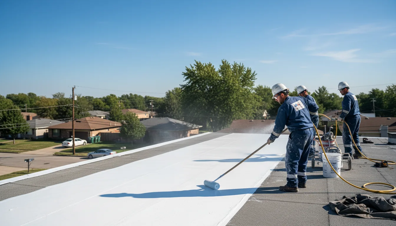 Commercial roof coating in Burbank, OK near me